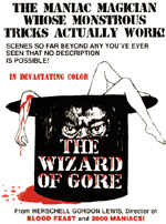 The Wizard of Gore poster